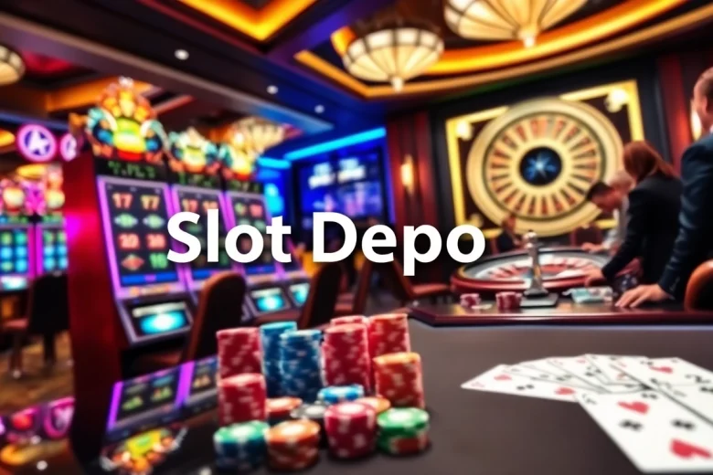 Nikmati permainan yang mendebarkan dengan slot depo 5rb di kasino yang ramai dan penuh warna.