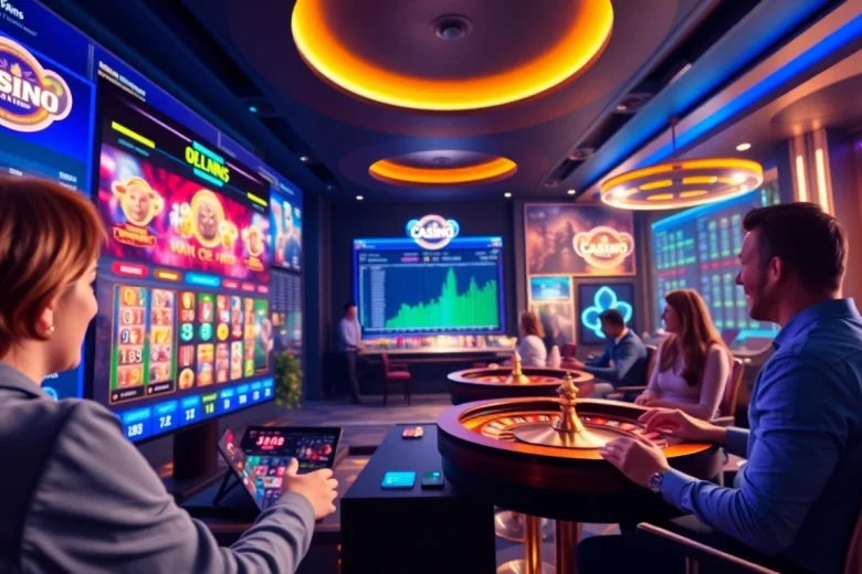 Giao diện chơi game SAOWIN trực tuyến, bao gồm các trò casino và thống kê người chơi.