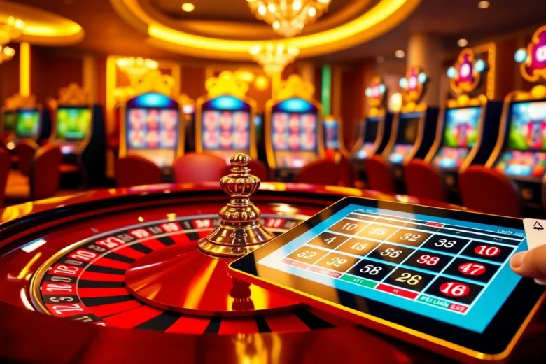 Vivez le frisson d'un casino en ligne fiable avec des tables de casino vibrantes et des éléments de jeu élégants.